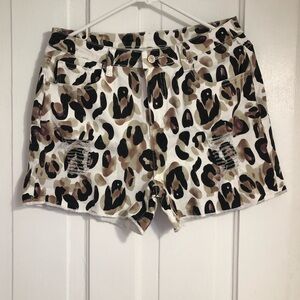 Leopard Print Women's Shorts